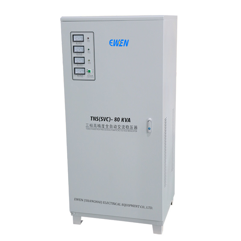 Drei-Phasen-Spannungsstabilisator 80KVA 80KW Automatischer Spannungsregler und Stabilisator für industrielle Verwendung