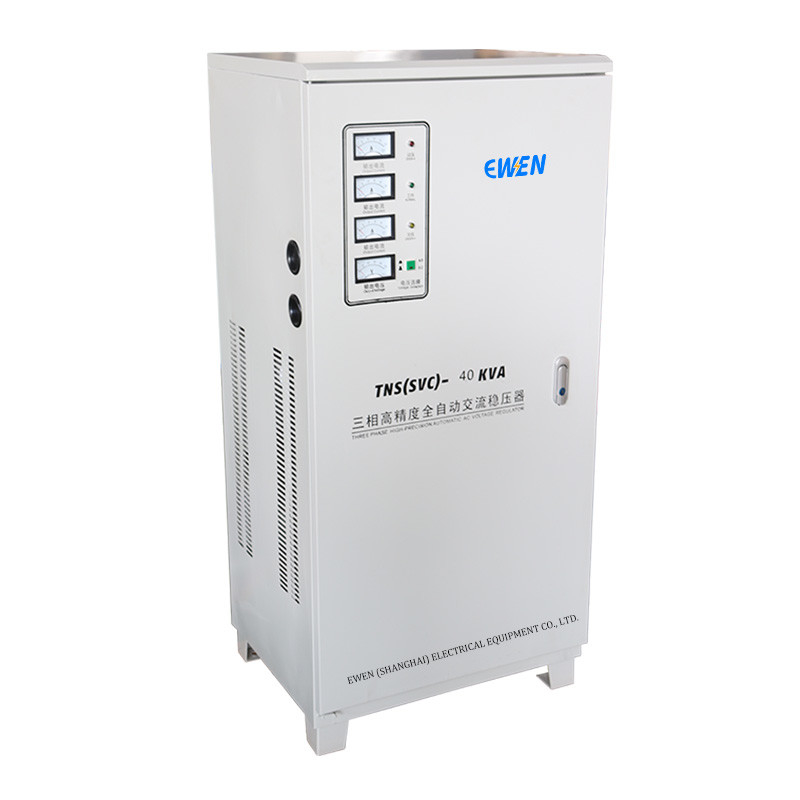 Werksverkauf Drei-Phasen-Spannungsstabilisator 40KVA Drei-Phasen-Servo-AVR-Automatischer Spannungsregler 380V 415V 400V