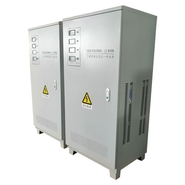 Metal 3 Phase Ac Voltage Regulator Regulated Power Supply 20KVA 380V / 220V