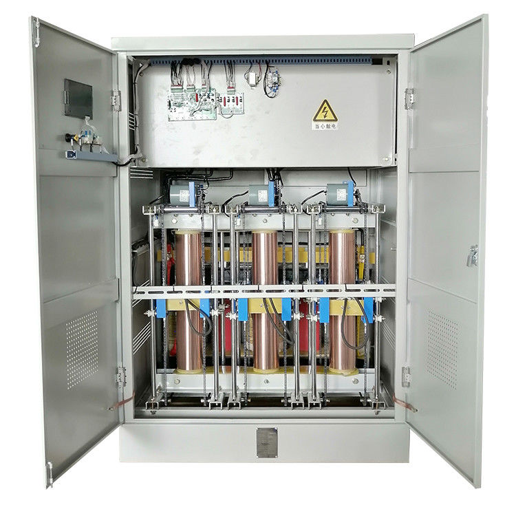 Dreiphasen-SBW-F-250KVA metallische Kupfer-Servobewegungsart voller automatischer Spannungs-Stabilisator